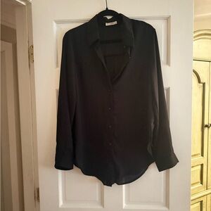 Timing Black Long Sleeve Button Down Shirt - Never worn.